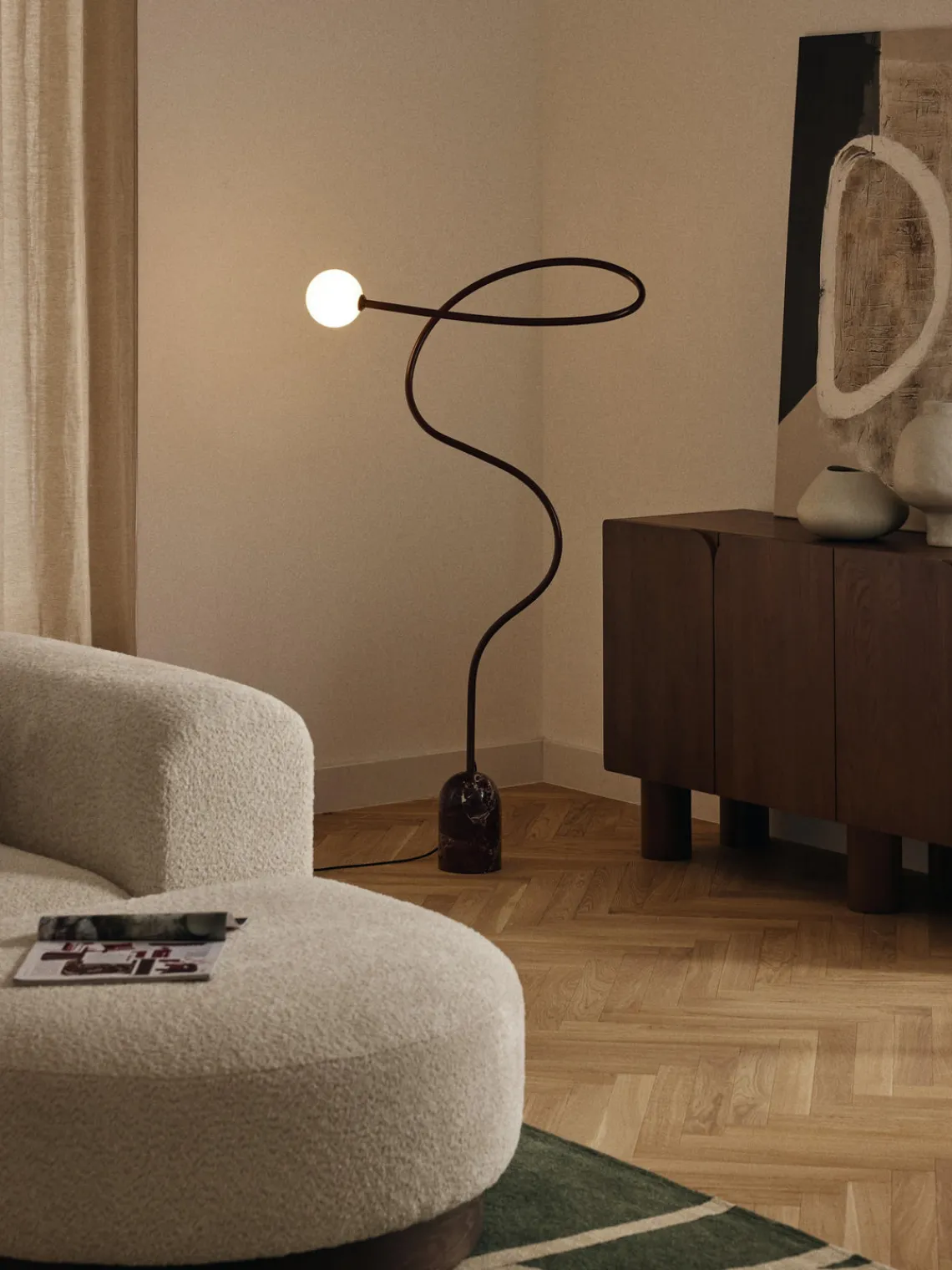 Outlet Lámpara de pie de mármol Alina Lámparas De Pie|Lámparas De Techo