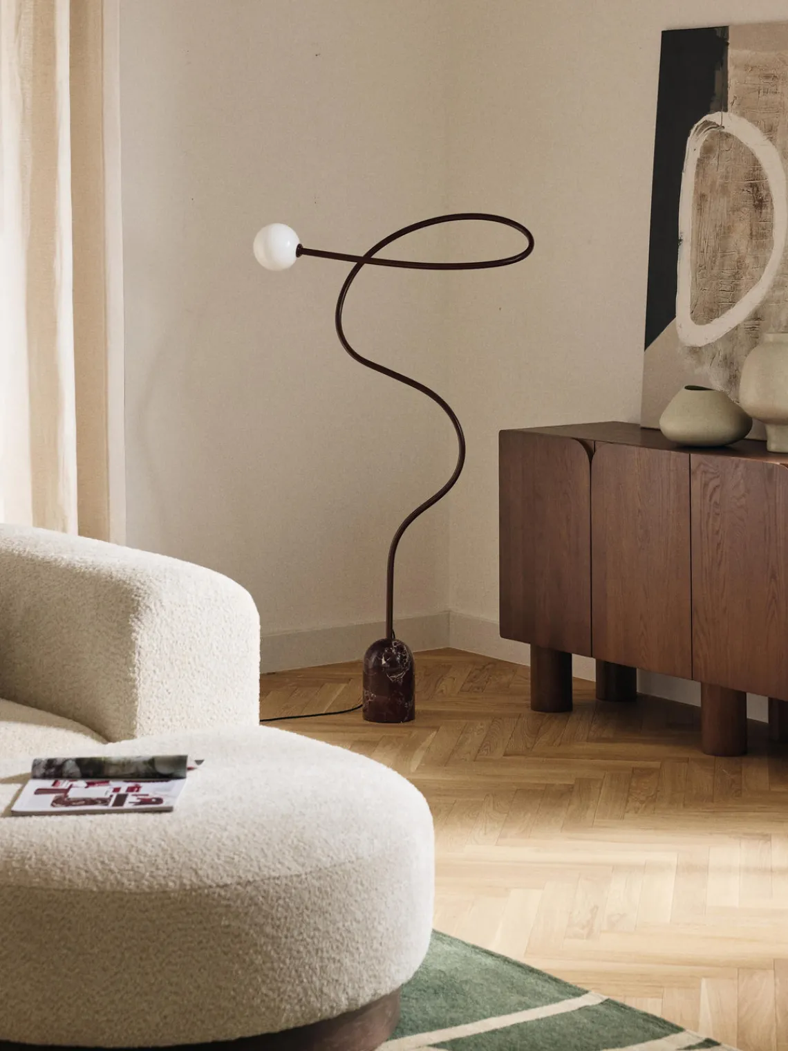 Outlet Lámpara de pie de mármol Alina Lámparas De Pie|Lámparas De Techo