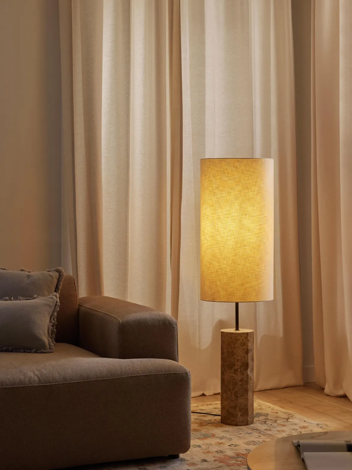 Online Lámpara de pie de mármol Elanor Lámparas De Pie|Lámparas De Techo