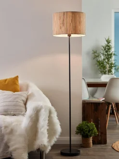 Outlet Lámpara de pie de seegras Wimea Lámparas De Pie|Lámparas De Techo