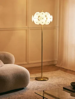 Discount Lámpara de pie de vidrio Mireille Lámparas De Pie|Lámparas De Techo