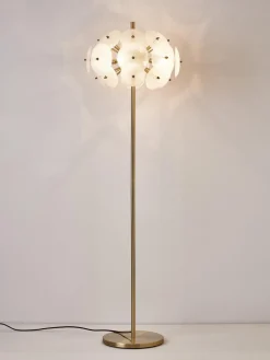 Discount Lámpara de pie de vidrio Mireille Lámparas De Pie|Lámparas De Techo