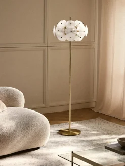 Discount Lámpara de pie de vidrio Mireille Lámparas De Pie|Lámparas De Techo