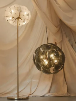 Discount Lámpara de pie de vidrio Mireille Lámparas De Pie|Lámparas De Techo