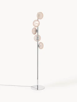 Lámparas De Pie|Lámparas De Techo>Westwing Collection Lámpara de pie de vidrio opalino Rosia