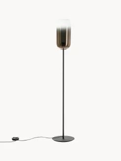 Lámpara de pie de vidrio soplado artesanalmente Gople Lámparas De Pie|Lámparas De Techo