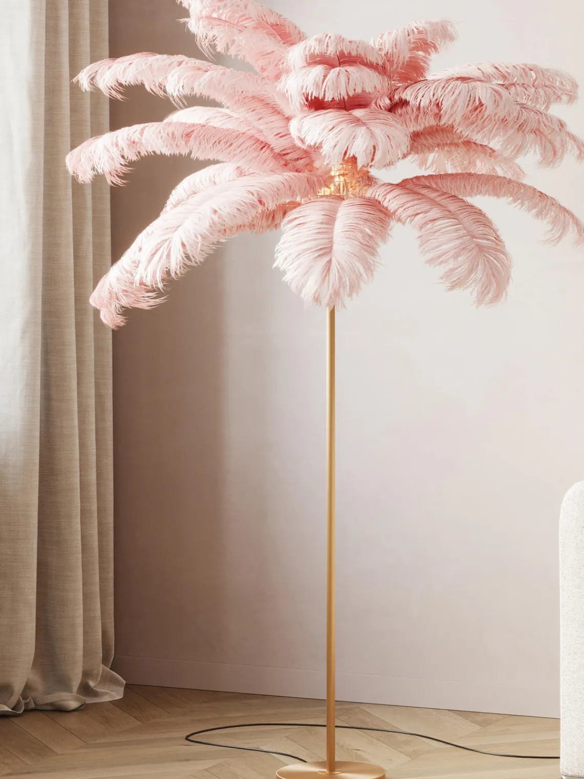 Online Lámpara de pie Feather Palm Lámparas De Pie|Lámparas De Techo