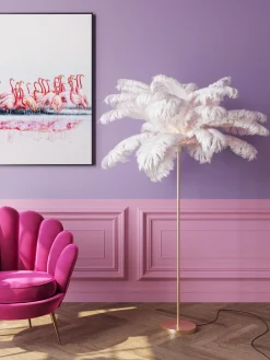 Outlet Lámpara de pie Feather Palm Lámparas De Pie|Lámparas De Techo