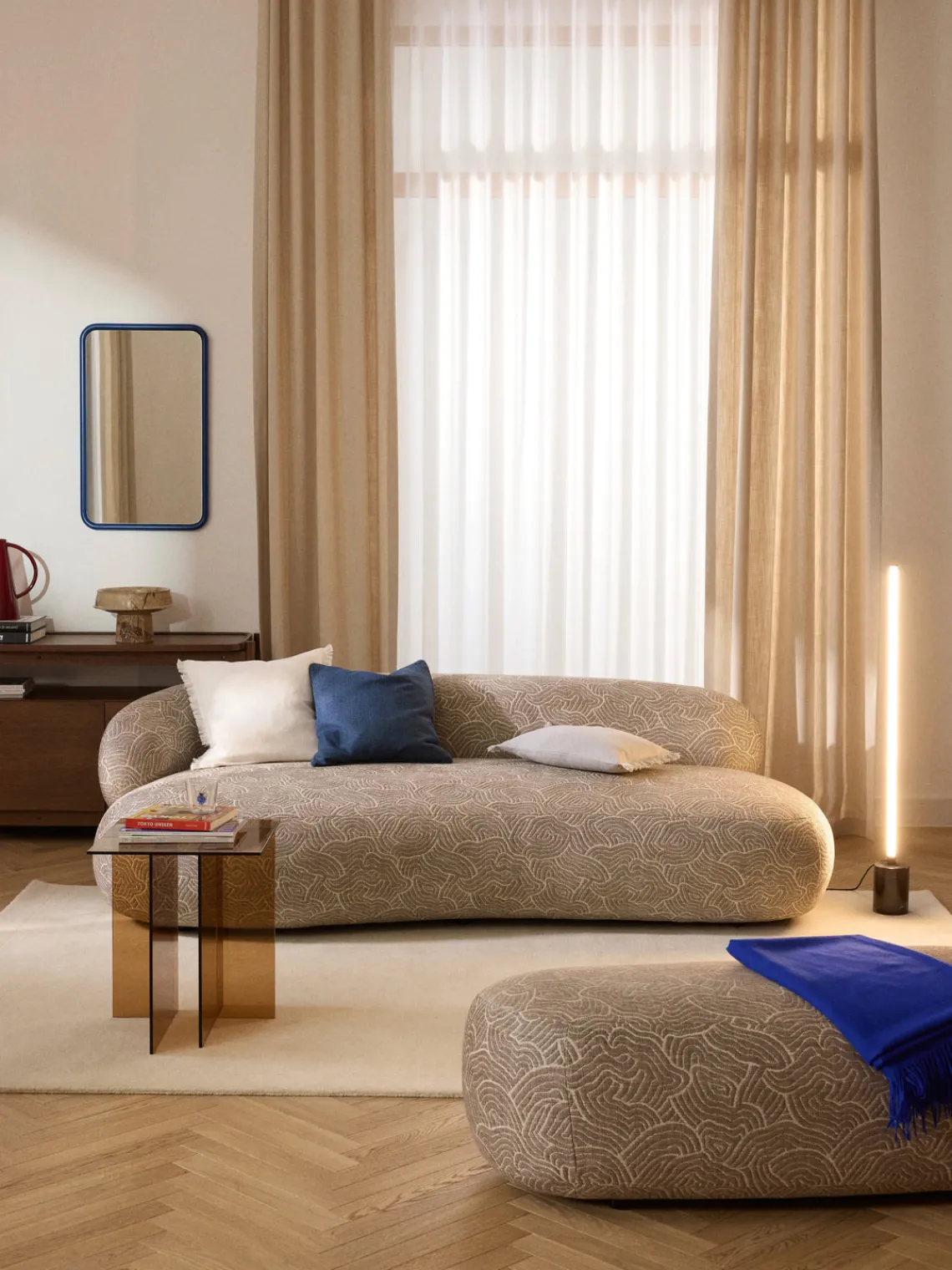 New Lámpara de pie LED con base de mármol Shelby Lámparas De Pie|Lámparas De Pie