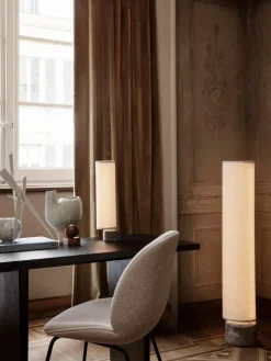 Lámparas De Pie|Lámparas De Techo>GUBI Lámpara de pie LED regulable con base de mármol Unbound, tamaños diferentes Mármol gris claro y oscuro