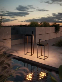 Hot Lámpara de pie LED regulable para exterior Cannes, portátil Lámparas De Mesa De Exterior|Lámparas De Techo