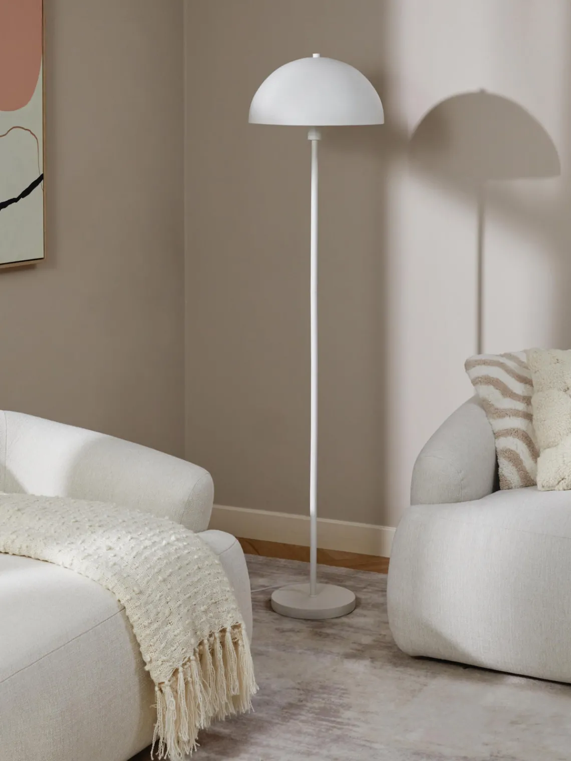 Lámparas De Pie|Lámparas De Techo>Westwing Collection Lámpara de pie Matilda Blanco