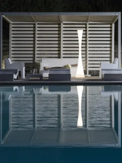 New Lámpara de pie para exterior regulable Biconica, con mando a distancia Lámparas De Pie Para Exterior|Luces De Suelo Exterior