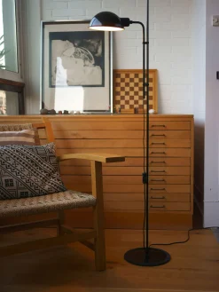 Clearance Lámpara de pie pequeña con pantalla ajustable Funiculí Lámparas De Pie|Lámparas De Techo