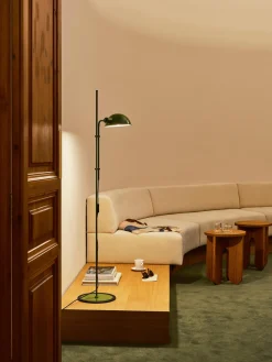 Discount Lámpara de pie pequeña con pantalla ajustable Funiculí Lámparas De Pie|Lámparas De Techo