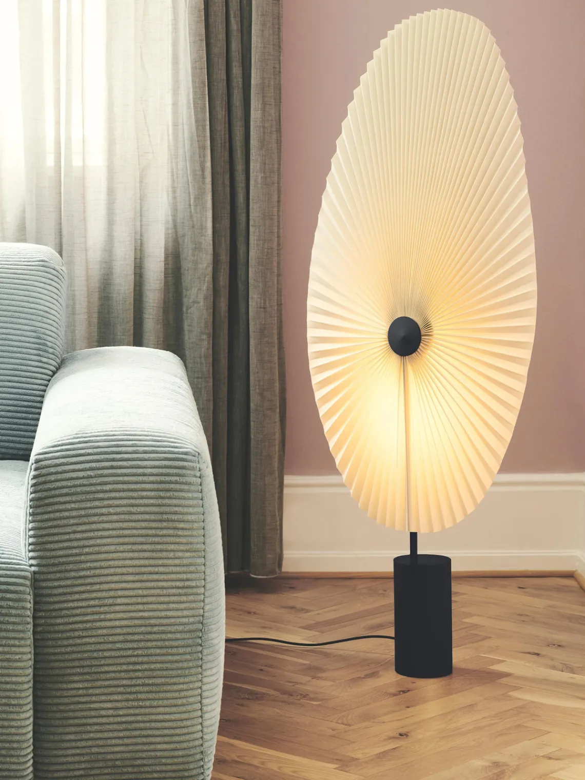 Lámparas De Pie|Lámparas De Techo>Gejst Lámpara de pie pequeña LED regulable Liris Blanco, negro