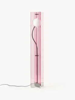 Lámparas De Pie|Lámparas De Techo>Westwing Collection Lámpara de pie pequeña Mills Rosa claro, plateado