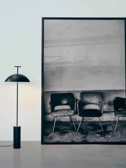 Lámparas De Techo|Lámparas De Pie>Kartell Lámpara de pie pequeña regulable de diseño Geen-a Negro