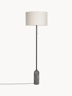 Lámparas De Pie|Lámparas De Techo>GUBI Lámpara de pie regulable con base de mármol Gravity Beige claro, gris oscuro veteado