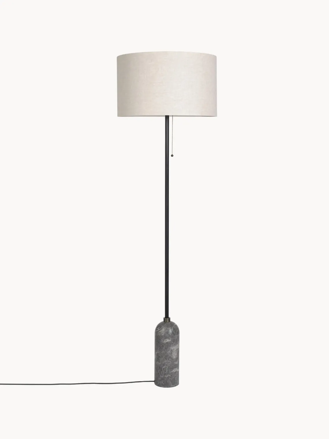 Lámparas De Pie|Lámparas De Techo>GUBI Lámpara de pie regulable con base de mármol Gravity Beige claro, gris oscuro veteado