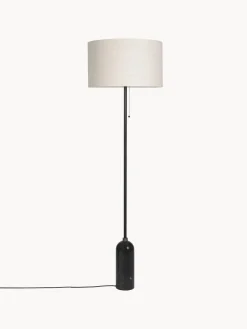 Lámparas De Pie|Lámparas De Techo>GUBI Lámpara de pie regulable con base de mármol Gravity Beige claro, negro veteado