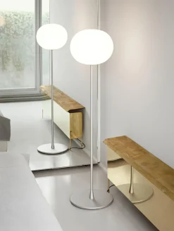 Lámparas De Pie|Lámparas De Techo>Flos Lámpara de pie regulable Glo-Ball Plateado