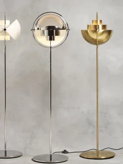 Lámparas De Pie|Lámparas De Techo>GUBI Lámpara de pie regulable Multi-Lite Plateado brillante