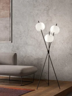 New Lámpara de pie soplada LED regulable Kushi Lámparas De Pie|Lámparas De Techo