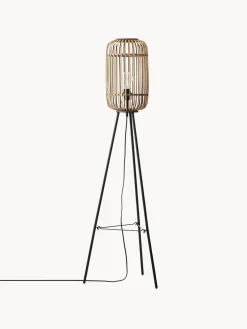 Sale Lámpara de pie tripode boho pequeña Woodrow Lámparas De Pie|Lámparas De Techo