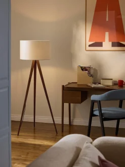 Hot Lámpara de pie trípode de madera maciza Jake Lámparas De Pie|Lámparas De Techo