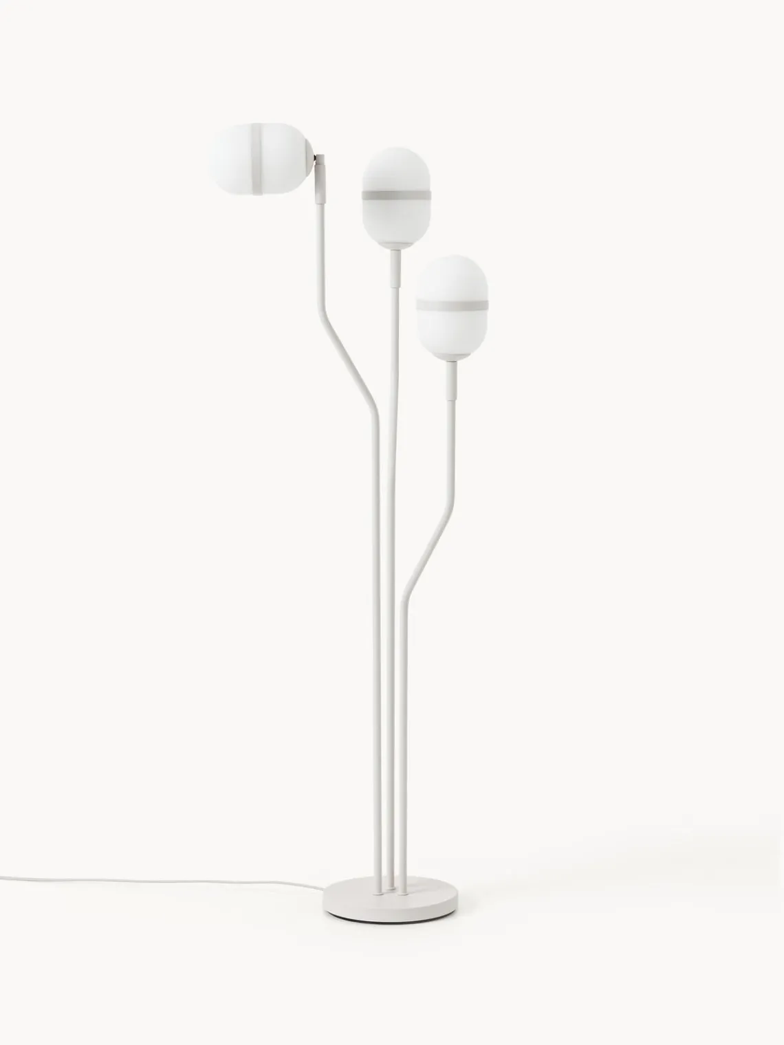 Lámparas De Pie|Lámparas De Techo>Westwing Collection Lámpara de pie Yasna Gris claro mate