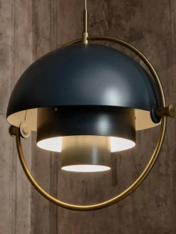 Lámparas De Techo|Lámparas De Techo>GUBI Lámpara de techo ajustable Multi-Lite Gris azulado mate, dorado brillante