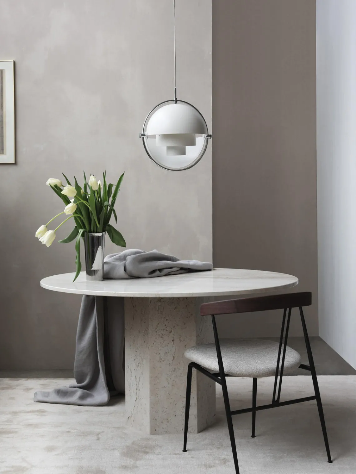 Lámparas De Techo|Lámparas De Techo>GUBI Lámpara de techo ajustable Multi-Lite Blanco, cromo