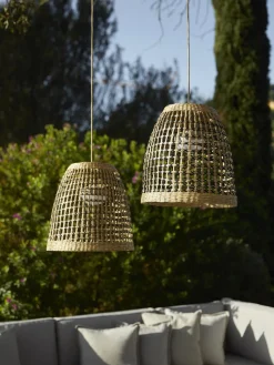 Lámpara de techo artesanal regulable LED Positano, portátil Lámparas Colgantes Exterior|Lámparas De Techo