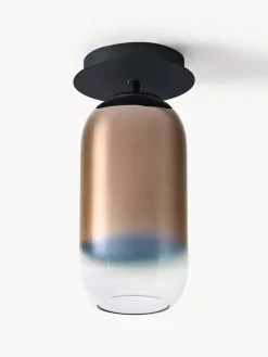 Plafones|Lámparas De Techo>Artemide Lámpara de techo artesanal de vidrio soplado Gople Marrón, negro