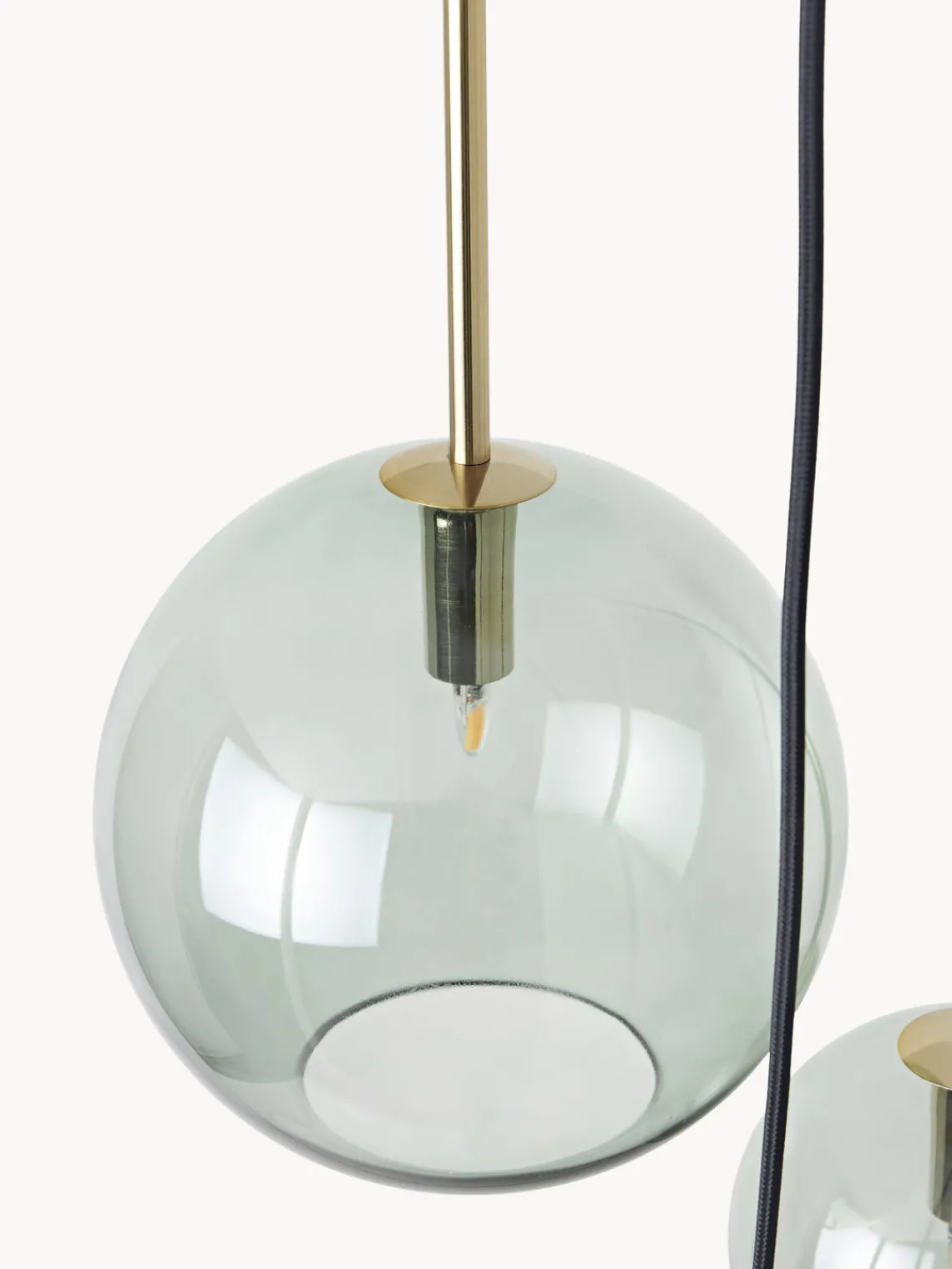 Lámparas De Techo|Lámparas De Techo>Westwing Collection Lámpara de techo cluster de vidrio Raquel Verde transparente