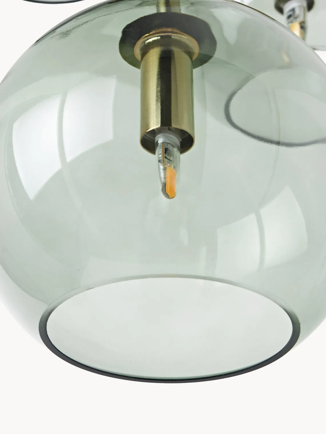 Lámparas De Techo|Lámparas De Techo>Westwing Collection Lámpara de techo cluster de vidrio Raquel Verde transparente