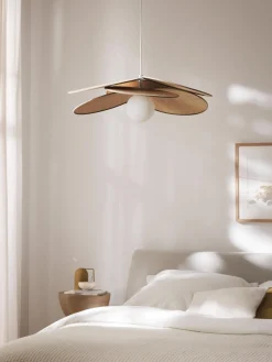 Best Lámpara de techo con adornos de fibras naturales Milani Lámparas De Techo|Lámparas De Techo