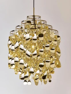 Lámparas De Techo|Lámparas De Techo>Verpan Lámpara de techo de diseño Verner Panton Spiral SP01 Dorado