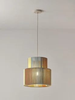 Lámparas De Techo|Lámparas De Techo></noscript>Westwing Collection Lámpara de techo de hilos de lino Lace Multicolor