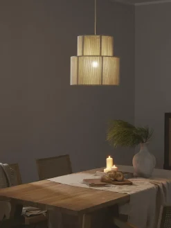 Lámparas De Techo|Lámparas De Techo>Westwing Collection Lámpara de techo de lino Lace Beige