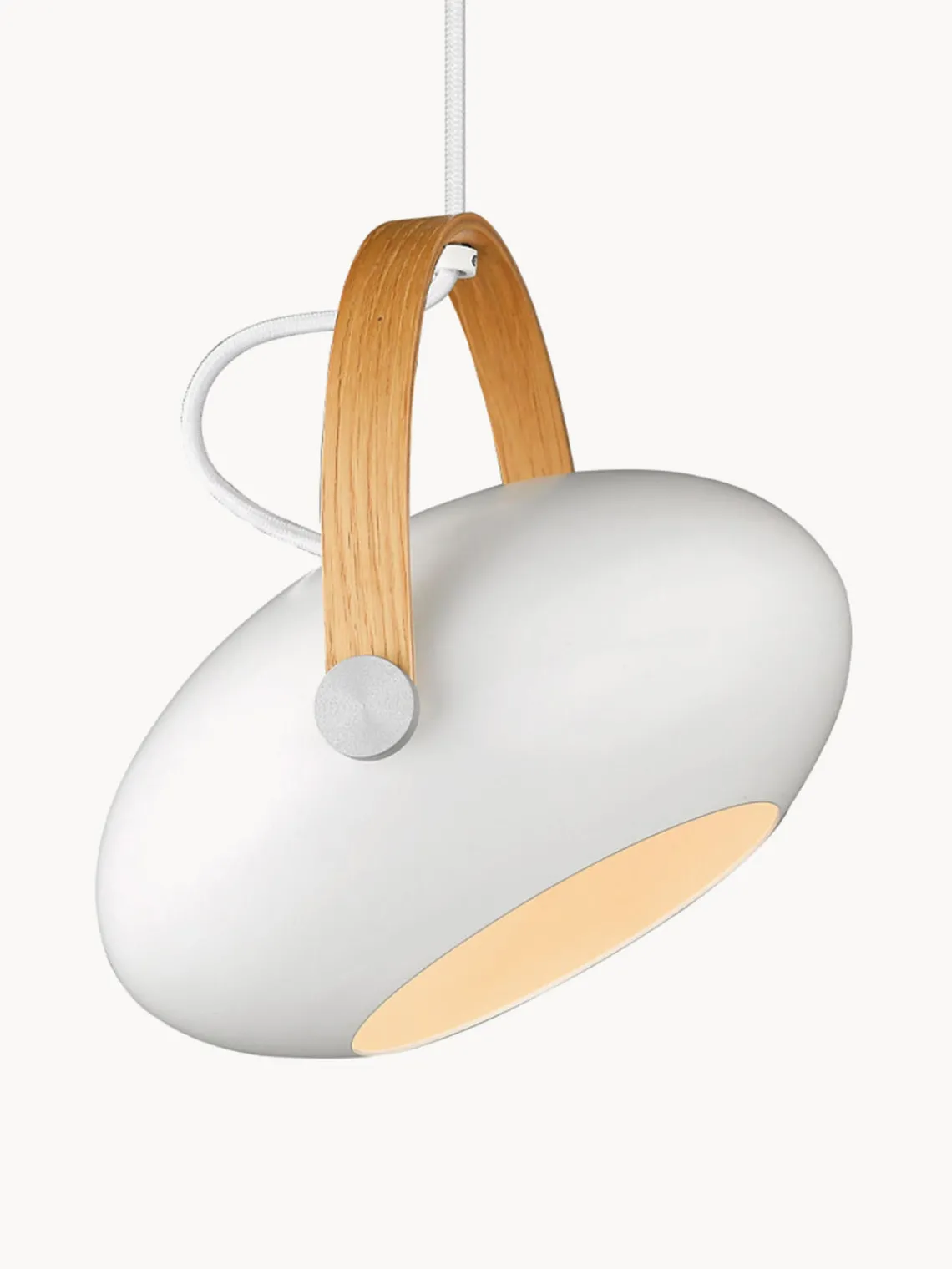 Lámparas De Techo>Halo Design Lámpara de techo de metal DC, tamaños diferentes Blanco, madera de roble