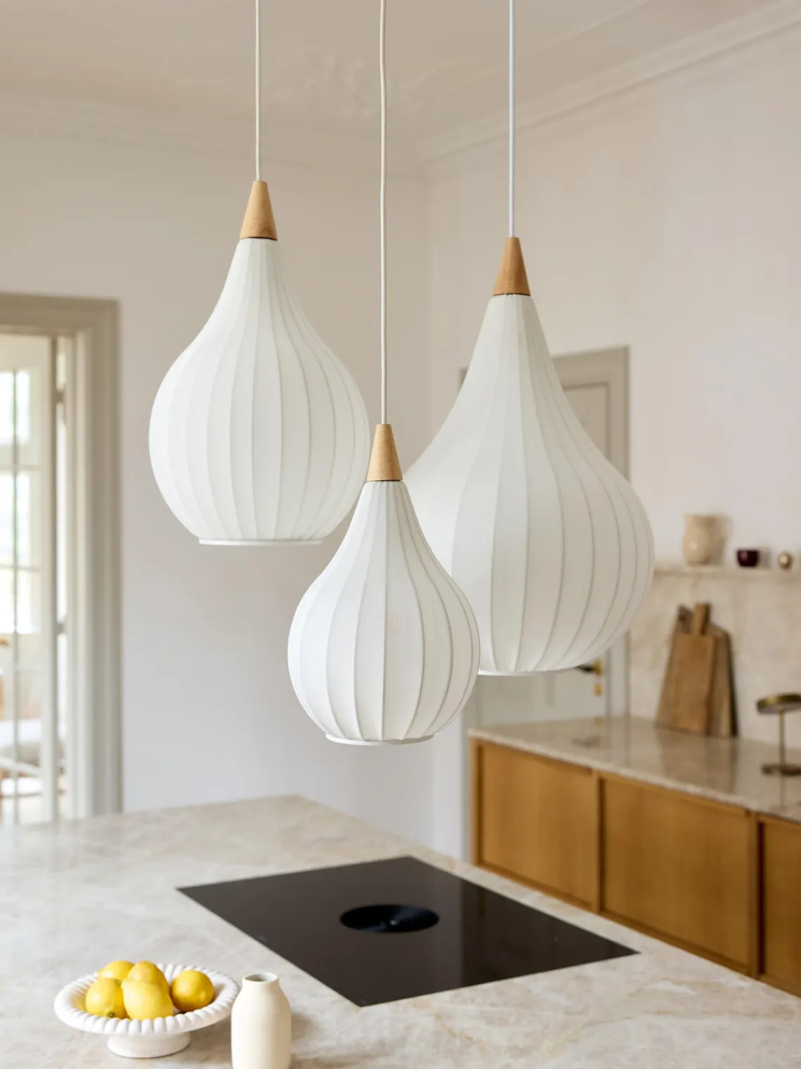 Lámparas De Techo|Lámparas De Techo>Halo Design Lámpara de techo de tela Drops, tamaños diferentes