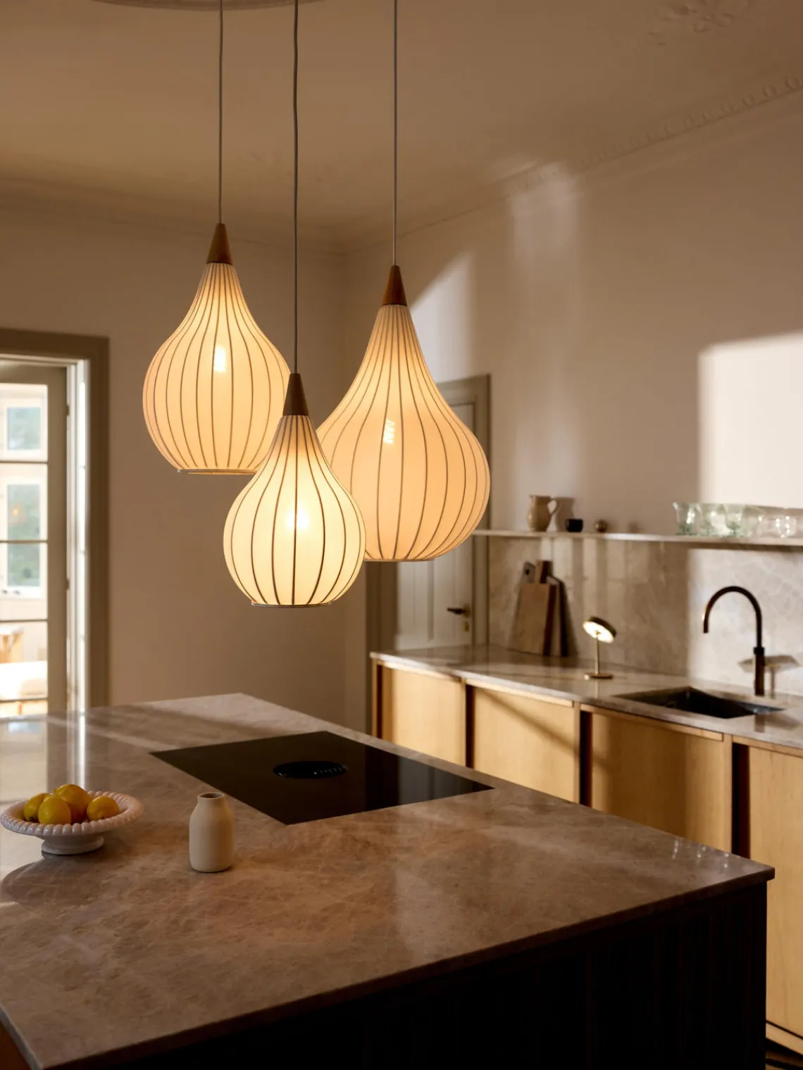 Lámparas De Techo|Lámparas De Techo>Halo Design Lámpara de techo de tela Drops, tamaños diferentes