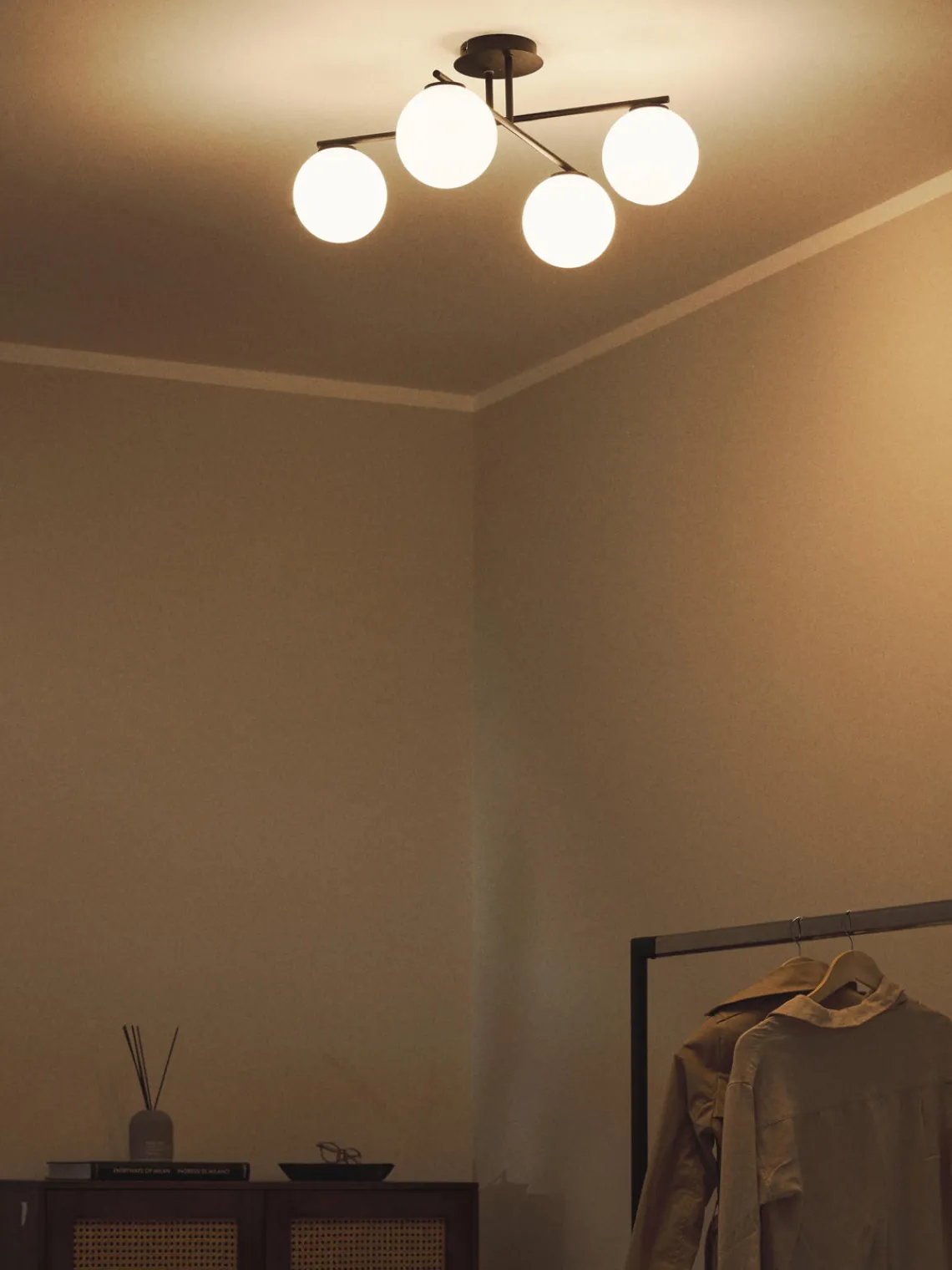 Lámpara de techo de vidrio opalino Atlanta Plafones|Lámparas De Techo