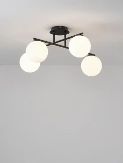 Lámpara de techo de vidrio opalino Atlanta Plafones|Lámparas De Techo