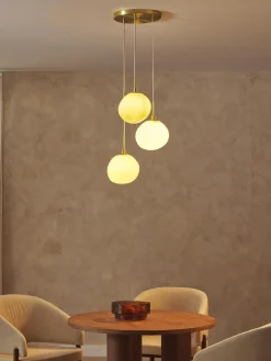 Lámparas De Techo|Lámparas De Techo>Westwing Collection Lámpara de techo de vidrio opalino Josie