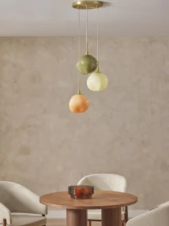 Lámparas De Techo|Lámparas De Techo></noscript>Westwing Collection Lámpara de techo de vidrio opalino Josie