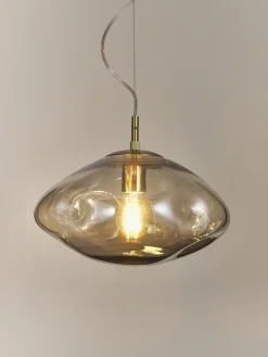 Lámparas De Techo|Lámparas De Techo></noscript>Westwing Collection Lámpara de techo de vidrio Amora Beige, dorado