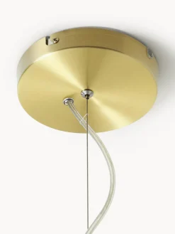 Lámparas De Techo|Lámparas De Techo></noscript>Westwing Collection Lámpara de techo de vidrio acanalado Emmi Dorado, transparente